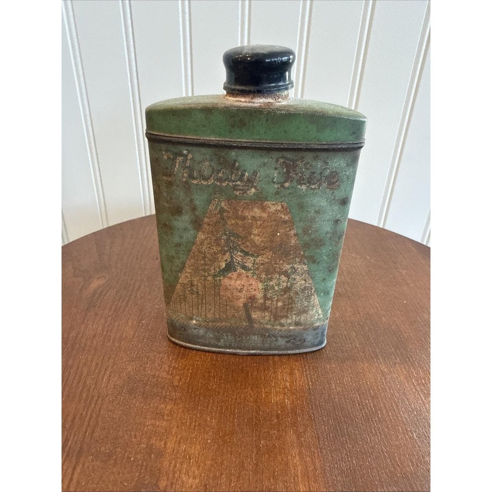 Vintage Thirty Five After Shave Powder Tin Barber Shop Advertising c. 1930s-40s